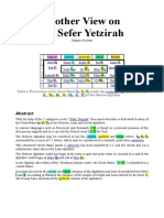 Another View On The Sefer Yetzirah