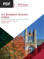 Iit Bombay-Washu Emba: Mumbai, India - St. Louis, USA October 2020