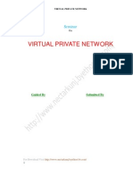 Seminar Report On VIRTUAL PRIVATE NETWORK