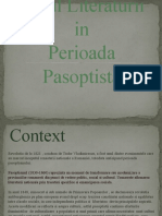 Rolul Literaturii in Perioada Pasoptista