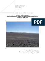 Cebando Mate en La Pampa. Sitios Arqueológicos de Arrieros en El Hinterland Del Cantón Central, Antofagasta (1880-1930)