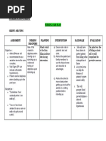 Patriarca, Janna Mae H. Nursing Care Plan Client: Mr. Ying