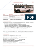 Toyota Land Cruiser HZJ79, Pick-Up, Diesel: General Information