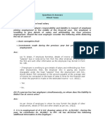 Questions & Answers Direct Taxes Issues On Tds Under The Head Salary