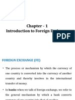 Chapter - 1: Introduction To Foreign Exchange