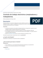 Contrato de Trabajo Electrónico (Empleadores y Trabajadores)