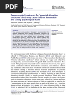 Dallam (2016) Recommended Treatments Parental Alienation Cause Psychological Harm To Children PDF