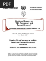 Foreign Direct Investment and The Locational Competitiveness of Countries