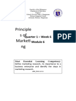 Principle Sof Marketi NG: Quarter 1 - Week 6