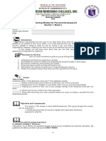 Northern Mindanao Colleges, Inc.: Self-Learning Module For Personal Development Quarter 1, Week 4