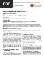 Paper Title (Sciencepg-Paper-Title) : Journal Name