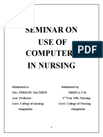 SEMINAR On Use of Computers