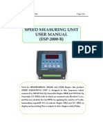 Speed Measuring Unit User Manual (ESP-2000-B)