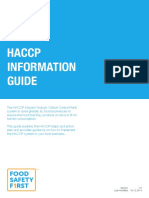 Haccp Information Guide: Food Safety F RST