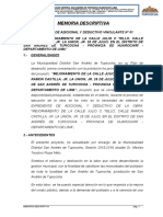 MEMORIA DESCRIPTIVA 2019 de Adicional 1