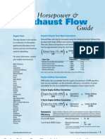 Engine Exhaust Flow Rate Calculation