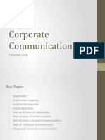 Corporate Communication Final Exam Prep