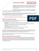 Unit 7: Choosing Communication Channels: What Is A Communication Channel?