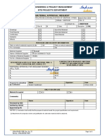 Material Approval Request: Engineering & Project Management Site Projects Department