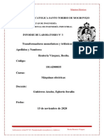 LABORATORIO 03 TRANSFORMADORES ELECTRICOS - Rentería Vásquez Rosita