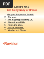 The Geography of Britain: Lecture 2