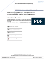 Mechanical Properties and Strength Criteria of Cement-Stabilised Recycled Concrete Aggregate