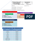 ACTIVIDAD FÍSICA - Escalas de Temperaturas y Dilatacion Termica.