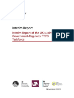 Interim Report of The UK's Joint Government Regulator TCFD Taskforce