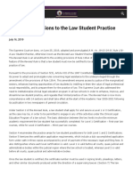 SC Adopts Revisions To The Law Student Practice Rule: July 16, 2019