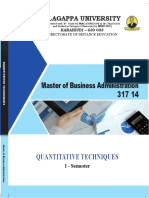 Quantitative Techniques - 317 14 PDF