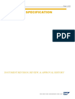 Technical Specification: Document Revision, Review, & Approval History