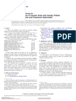 ASTM E291 - 09 - Standard Test Methods Forchemical Analysis of Caustic Soda and Caustic Potash (Sodium Hydroxide and Potassium Hydroxide) 1