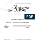 Student Workbook/Manual: EE-07310: Introduction To Embedded Systems