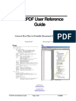 TXT2PDF User Guide PDF