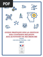 Guide Pratique Contrats de Recherche 2017