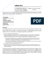 Complement Fixation Test: Process Testing For Antigen Semi-Quantitative Testing References External Links