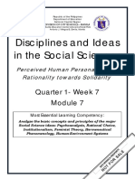 DISS - Q1 - Mod7 - Psychoanalysis Rational Choice PDF