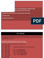 Market Survey of Interior Furniture