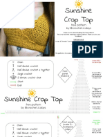 Sunshine Crop Top: Free Pattern by @crochet.4.days