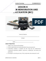 Lesson 4: Perform Mensuration and Calculation (MC) : TVL-Information & Communication Technology 2D Animation NC Ii