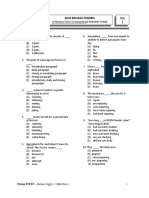 Introduction To Reading& Present Tense: Quiz Bahasa Inggris