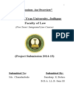 Jai Narain Vyas University, Jodhpur Faculty of Law: "Confession: An Overview"