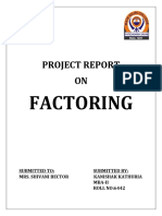 Project Report ON: Factoring