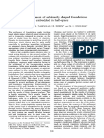 Elastic Settlement of Arbitrarily Shaped Foundations Embedded in Half-Space