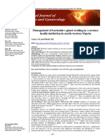 Management of Bartholin's Gland Swelling in A Tertiary Health Institution in North-Western Nigeria