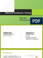 Bacterial Endotoxin Testing