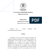 Prescripción Delito Sexual Menor de Edad Luego de Imputación SP4529-2019 (54192)