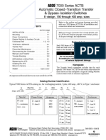 Operator's Manual: 7000 Series ACTB Automatic Closed-Transition Transfer & Bypass-Isolation Switches