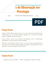 Métodos de Observação em Psicologia - Grupos Focais PDF