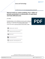 Manual Metal Arc Weld Modelling: Part 1 Effect of Process Parameters On Dimensions of Weld Bead and Heat-Affected Zone